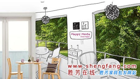 打造漫畫風(fēng)背景墻設(shè)計(jì)