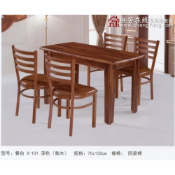 勝芳快餐桌椅批發(fā) 廠家供應(yīng)簡約休閑 休閑桌椅 木紋餐桌椅 實木餐桌椅 餐桌餐椅  美宇軒家具