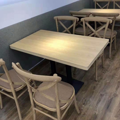 勝芳復(fù)古鐵藝餐椅批發(fā)  叉背椅  長(zhǎng)宏家具