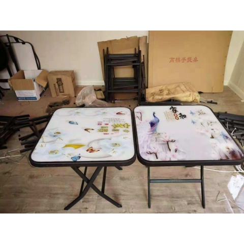 勝芳方圓桌批發(fā) 圓形簡(jiǎn)易折疊餐桌 正方形餐桌 酒店大圓桌 圓形折疊桌 小戶型家用折疊飯桌 玉振家具