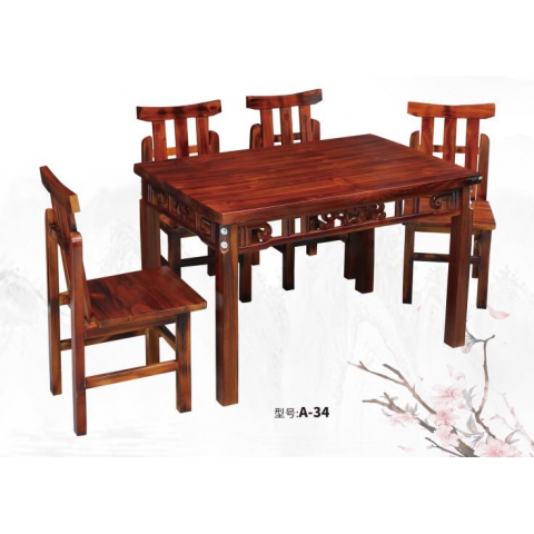 勝芳原生態(tài)火燒木家具批發(fā) 主題酒店桌椅 實(shí)木餐桌餐椅批發(fā) 桌面 戶外實(shí)木餐桌椅 原生態(tài)酒店家具 酒店家具和合家具