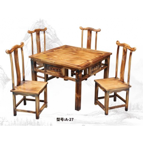 勝芳原生態(tài)火燒木家具批發(fā) 主題酒店桌椅 實木餐桌餐椅批發(fā) 桌面 戶外實木餐桌椅 原生態(tài)酒店家具 酒店家具和合家具
