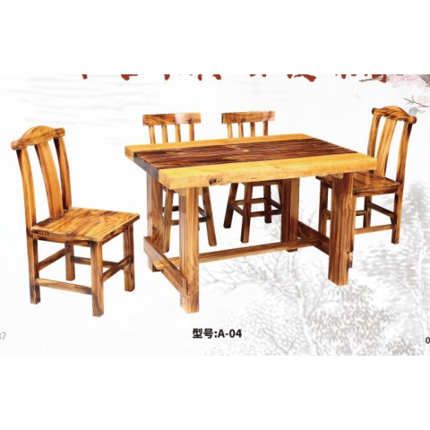 勝芳原生態(tài)火燒木家具批發(fā) 主題酒店桌椅 實(shí)木餐桌餐椅批發(fā) 桌面 戶外實(shí)木餐桌椅 原生態(tài)酒店家具 酒店家具和合家具