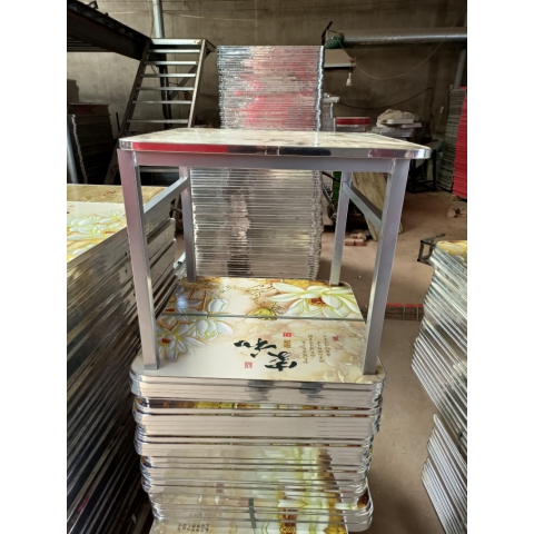 勝芳桌面批發(fā) 鋼木桌面 快餐桌面 餐桌面 餐廳家具 飯店家具  簡易家具 振生家具