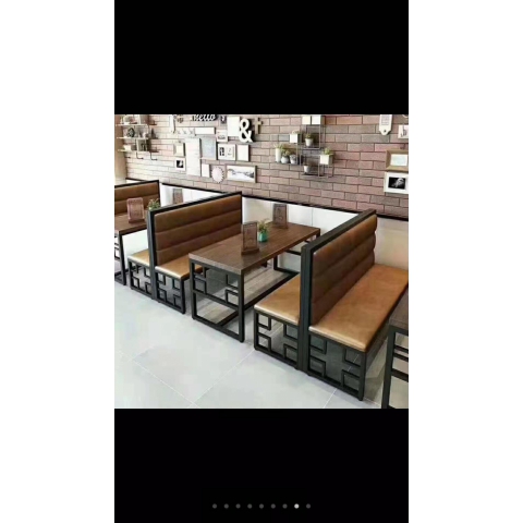 勝芳家具批發(fā) 卡座 咖啡椅 懶人椅 沙發(fā)椅 復古鐵藝卡座 休閑 餐館西餐廳咖啡廳桌椅組合 談桌椅組合 長宏家具