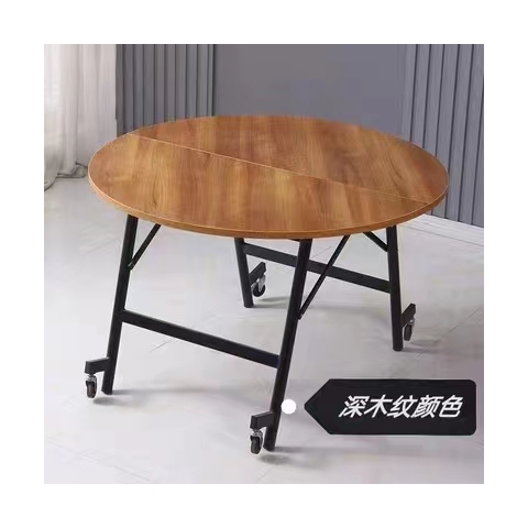 勝芳家具批發(fā) 角輪折疊圓餐桌 輕奢折疊桌 大中型牛角椅 HK字餐桌 快餐桌椅 簡(jiǎn)易折疊餐桌  餐桌 酒店大圓桌 小戶(hù)型家用折疊飯桌  酒店餐桌 久順家具