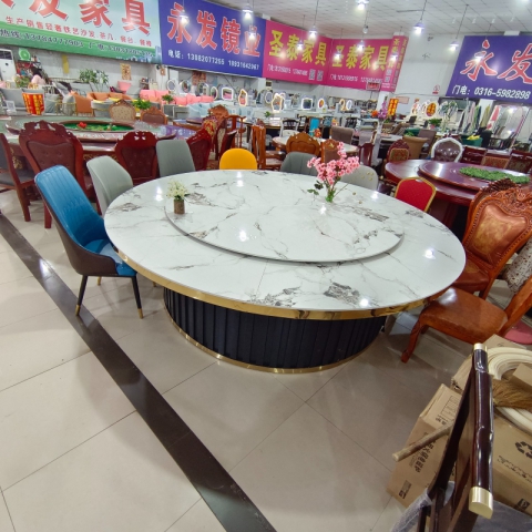 酒店圓桌  飯店圓桌  電動巖板轉桌   輕奢電動轉桌  飯店巖板轉桌火鍋桌 巖板火鍋桌 電動巖板大圓桌   電動巖板火鍋餐桌