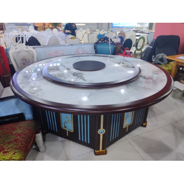 勝芳餐桌椅 巖板桌面 酒店桌 圓桌 轉(zhuǎn)盤桌 實木旋轉(zhuǎn)大餐臺 桌面 桌架 實木餐桌椅 實木餐臺椅 中式餐桌椅 實木餐桌椅組合批發(fā) 木質(zhì)家具 餐廳家具 雙全實木家具