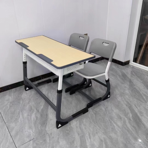 【嘉琪家具】環(huán)保C型法式升降雙人課桌椅，質(zhì)保五年，只賣質(zhì)量！