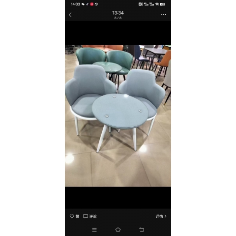 勝芳家具批發(fā)廠家，卡座，巖板桌，酒店桌椅，休閑椅，洽談桌椅，接待桌椅，咖啡桌椅組合  咖啡臺(tái)  小圓桌  三件套會(huì)客桌椅簡(jiǎn)約現(xiàn)代時(shí)尚  鑫鵬酒店家具