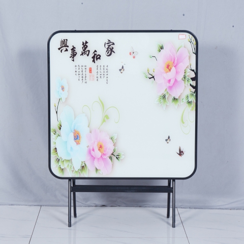 勝芳折疊桌批發(fā) 3D玻璃面飯桌 餐桌 家用簡易圓桌 輕奢圓桌 輕奢方桌 吃飯桌 戶外便攜擺攤折疊桌 租房小戶型方桌子 玻璃桌 玉振家具
