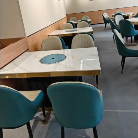 勝芳酒店家具 火鍋?zhàn)?長條桌 酒店長條桌 快餐桌 巖板桌 酒店桌 桌子 酒店餐桌 丹林家具