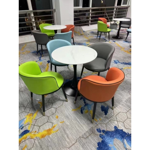勝芳家具批發(fā)廠家，卡座，巖板桌，酒店桌椅，休閑椅，洽談桌椅，接待桌椅，咖啡桌椅組合  咖啡臺(tái)  小圓桌  三件套會(huì)客桌椅簡(jiǎn)約現(xiàn)代時(shí)尚  鑫鵬酒店家具