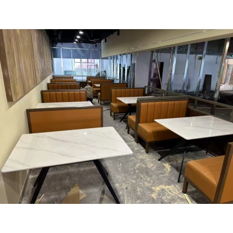 勝芳酒店家具批發(fā) 長(zhǎng)條桌 快餐桌 巖板餐桌 方桌 鑫尚誠(chéng)酒店家具