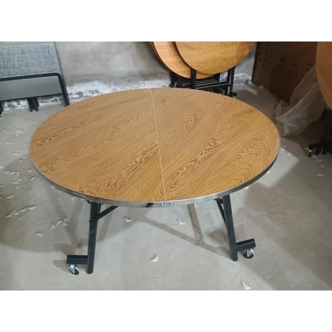 勝芳大圓桌 折疊桌批發(fā) 家用折疊大圓桌 腳輪桌 簡易餐桌 飯店餐桌 圓桌 酒店桌 可移動餐桌 餐廳家具 飯店家具 軍龍家具
