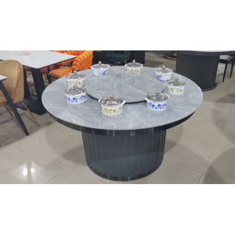 勝芳酒店家具批發(fā) 酒店巖板餐桌 餐館手動大圓桌 家用巖板餐桌 飯店電動餐桌 酒店桌椅 鑫尚誠酒店家具