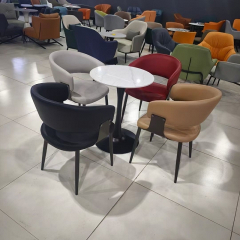 勝芳家具批發(fā)廠家，卡座，巖板桌，酒店桌椅，休閑椅，洽談桌椅，接待桌椅，咖啡桌椅組合  咖啡臺(tái)  小圓桌  三件套會(huì)客桌椅簡約現(xiàn)代時(shí)尚  漫麗家具