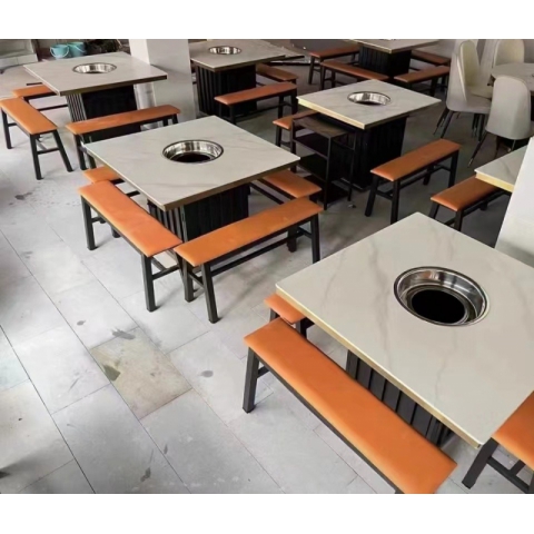 勝芳酒店家具批發(fā) 長條桌 快餐桌 巖板餐桌 方桌 鑫尚誠酒店家具