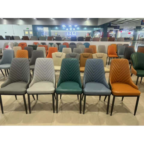 勝芳家具批發(fā) 輕奢家用餐椅 北歐簡約靠背椅 餐廳椅子 咖啡休閑椅 軟包椅 現(xiàn)代 酒店椅子 銘達家具