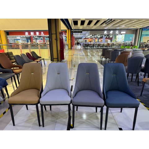 勝芳家具批發(fā) 輕奢家用餐椅 北歐簡約靠背椅 餐廳椅子 咖啡休閑椅 軟包椅 現(xiàn)代 酒店椅子 銘達(dá)家具