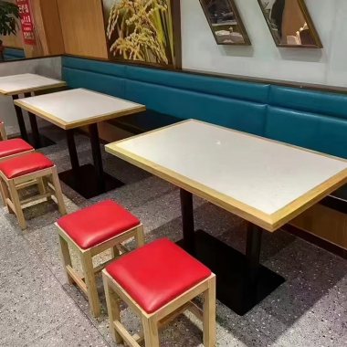 勝芳餐桌批發(fā) 巖板桌 快餐桌 酒店長條桌 酒店桌 酒店家具 安鑫家具
