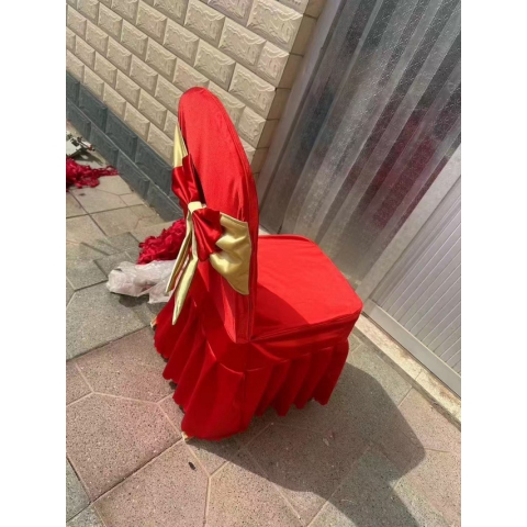 勝芳椅套批發(fā) 彈力椅套 酒店椅套 飯店會議宴會椅套 婚慶餐廳椅子套罩白色百褶裙連體凳子套 慕月霆家具
