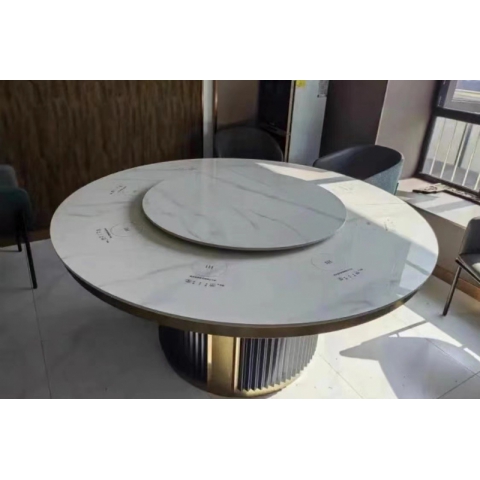勝芳巖板大圓桌批發(fā) 酒店電動(dòng)餐桌 巖板餐桌 火鍋?zhàn)雷? 手動(dòng)大圓桌 酒店圓桌 飯店餐桌椅 轉(zhuǎn)盤桌  全程酒店家具
