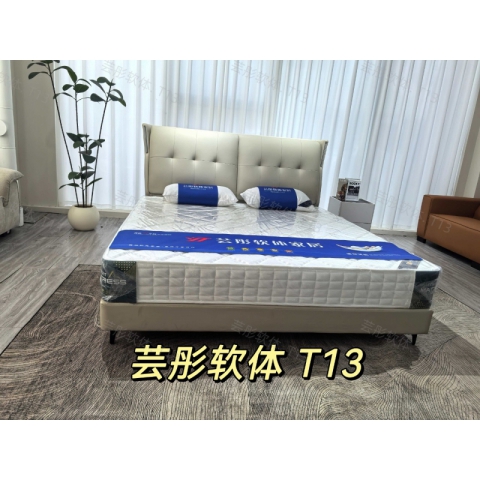 勝芳床鋪批發(fā) 雙人床 軟床 現(xiàn)代簡約軟床 北歐輕奢軟床 臥室家具 小戶型家具 高檔床 高端床 宇鑫家具